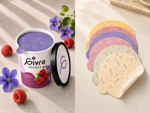 Givre — tub closeup and printed lids
