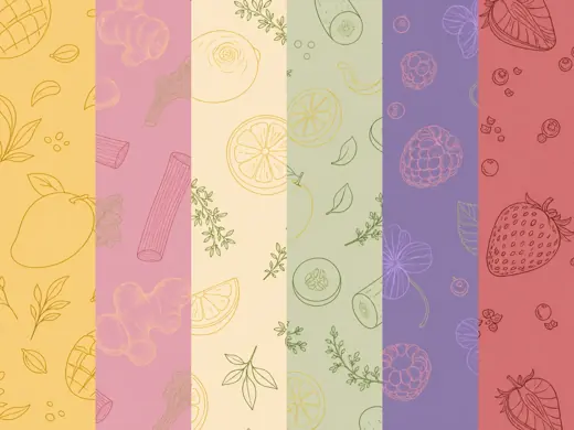 Givre — illustrated flavour patterns