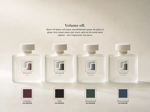 Sillage — four scents colour palette