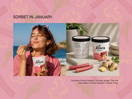 Givre — rhubarb ginger flavour lifestyle