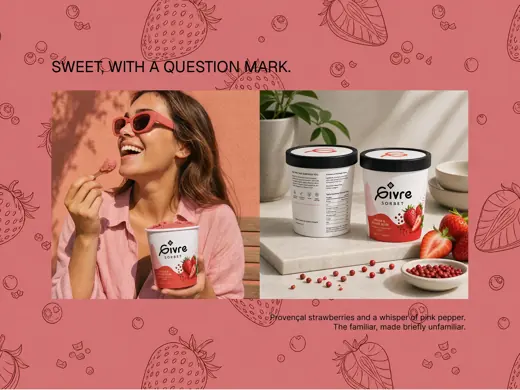 Givre — strawberry pink pepper flavour lifestyle